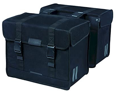 Basil Kavan Eco Classic Doppeltasche Schwarz Bionic Eco Finish