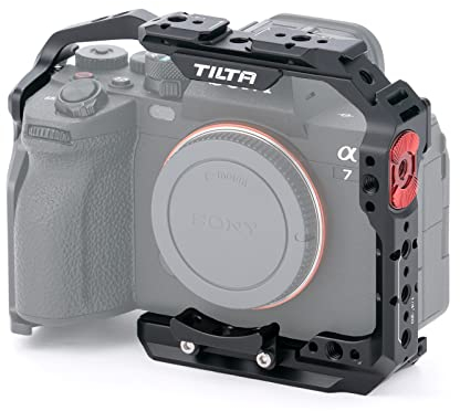 Tilta Full Camera Cage Kompatibel mit Sony a7 IV Video Movie Filmmaking Rig,mit Manfrotto Schnellwechselplatte - Schwarz TA-T30-FCC-B