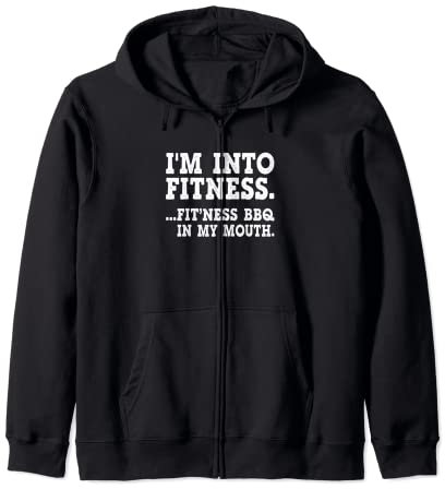 I'm Into Fitness Bbq In My Mouth Grill Kapuzenjacke