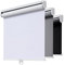 AOSKY Cordless Roller Shades Blackout Blinds for Windows Room Darkening Rolled Up Shades with Spring System, UV Protection Window Shades Door Blinds for Home and Office (23 W x 72 H, White)