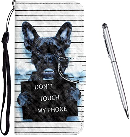 TOUCASA Compatible with iPhone 8 / iPhone 7 / iPhone SE 2020 (4.7 Inches) Case, iPhone 8 Phone Case Flip Shockproof PU Leather Wallet Cases with Card Slots Phone Case For iPhone 7 (Dog)
