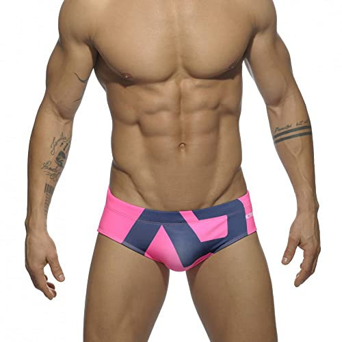 AHMXYG Costume da Bagno Uomo Costume Slip Uomini da Bagno Swimming Brief per Mare Piscina STDK1 (Rosa, L)