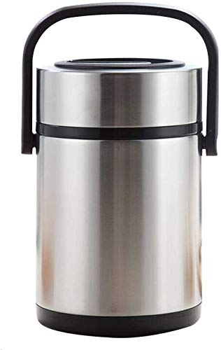 MBROS Isolierbehälter Box für warme Speisen Thermobehälter für Speisen, warme Speisen Isolierbehälter für Speisen, Suppe Perfekt isoliert aus Edelstahl