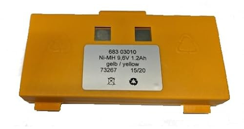 Batterie jaune originale Hetronic code 68303010-9,6V - 1,2 Ah