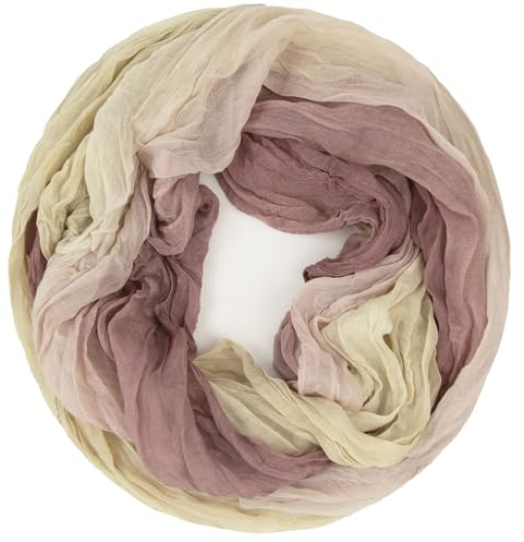 Gloop Damen Schal leichter Loop schal Schlauchschal Tuch mit Farbverlauf Viele Farben