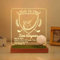 CoolGift Mart Customized Hole in one Golf Ball Display, Personalisierte Light Up Golfball Halter für die Anzeige und Lagerung, hölzerne Zubehör mit warmen weißen Farbe leuchtet