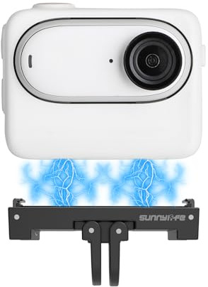 SHEAWA Magnetischer Schnellspanner-Adapter mit 1/4-Zoll-Schraubenloch für Insta360 GO 3 Sportkamera-Zubehör