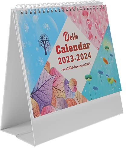 HOODANCOS Schreibtischkalender Mit Stabiler Doppeldrahtbindung Dicker Papierqualität Für Angenehmes Schreiben Für Büro Und Organisation