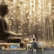 Art Fototapete 3d Effekt Wallpaper Golden Lotus Zen Buddha Glitzer Tapeten Wandtapete Wanddeko Design Wand Dekoration Wohnzimmer Schlafzimmer Büro Flur