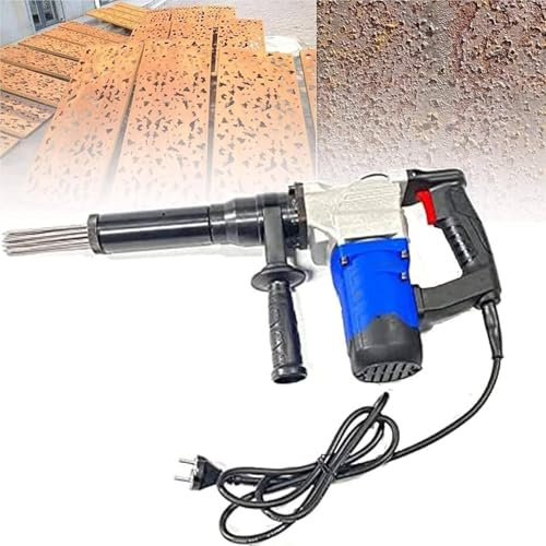 GTANND Electric Needle Scaler,Electric Needle Derusting Gun,Needle Type Rust Remover Cleaning Machine,For Removal Of Rust,Weld Slag Paint Steel Pipe,Screw,Nut,Boat,Deck,110v