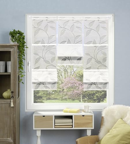 Home WOHNIDEEN MAGNETROLLO Ausbrenner Bambus RANA, Weiß