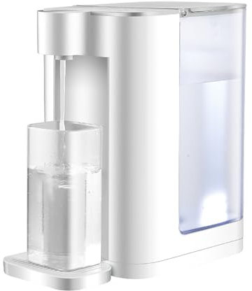 MFYDPP Instant Hot Water Dispenser,Countertop Water Boiler, With Removable 3L Tank, 5 Temperature Presets,2100W Fast Boil,with LED Night Light,Safety Lock(Color:White)