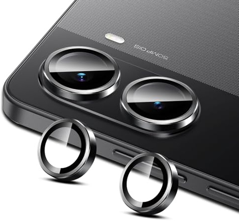 LiiLaa 2 Satz Kameraschutz für Xiaomi Poco X7 Pro 5G, Volle Bedeckung Objektivschutz, 9H Härte Kamera Schutz Glas Folie, Anti-Kratzen Individuelle Ring aus Metall Linse