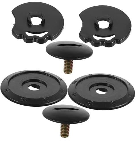 Base Meccanismo Casco per Moto in PC Nero, Set 6 Pezzi | Meccanismo Visiera Casco, Ricambi Caschi, Porta Casco Moto, Accessori di Ricambio