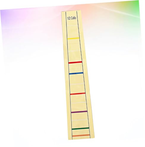 HONITANO Cello Fingerboard Label Sticker Praktischer Aufkleber für Fingermarkierung Leicht Gelb Langlebig Leicht Entfernbar für Anfänger zur Verbesserten Lernhilfe