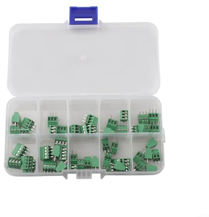 KF128 Klemmleisten-Set mit 2/3/4-poligen Schraubverbindern für Leiterplatten, 50 Stück