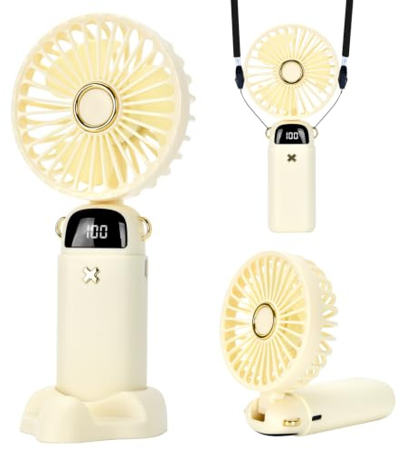 HZD Ventilatore Portatile, Mini Ventilatore Portatile USB Ricaricabile