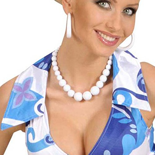 PARTY DISCOUNT Perlenkette, 70er Jahre, weiß
