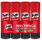 Pritt Klebestift, sicherer und kinderfreundlicher Kleber für Kunst und Bastelarbeiten, starker Klebstoff für Schule & Bürobedarf, 4x22g Pritt Stift