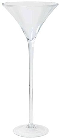 innaGLAS Verre à Martini - Verre à Cocktail Ivana sur Pied, Entonnoir - Rond, Transparent, 70cm, Ø 30cm - Vase Haut - Vase décoratif
