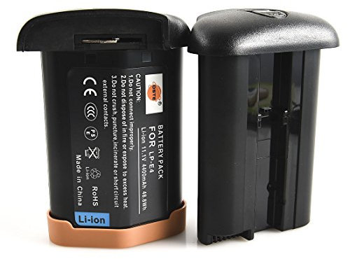 DSTE 2-Pack LP-E4 Battery Compatible for Canon EOS-1D C EOS-1D Mark III EOS-1Ds Mark III EOS-1D Mark IV EOS-1DS Mark IV EOS-1D Mark4 EOS-1DS Mark4 Camera