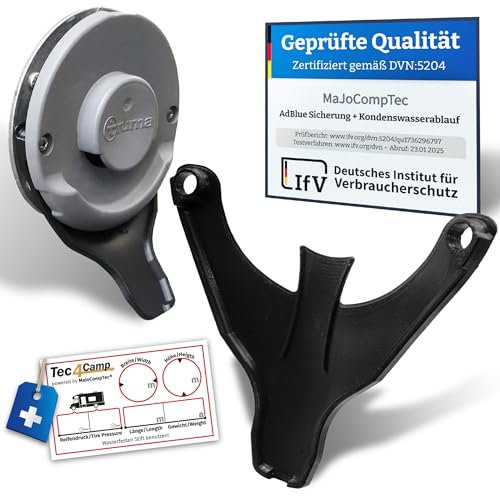 Manufaktur3D Kondenswasserablauf Kaminschild Ablauf für Deckel Kamindeckel Kaminabdeckung Abgaskamin der Heizung an Wohnmobil Caravan (Typ Alde, Grau)