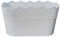 Erhard-Trading Blumentopf LUZIA oval Weiss 29 x 13 cm Pflanztopf Übertopf Kunststoff bunt