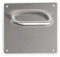 Emuca - Türgriffsatz mit Platte 17x17 cm für Innentüren, U-Form, Edelstahl, satiniertes Nickel