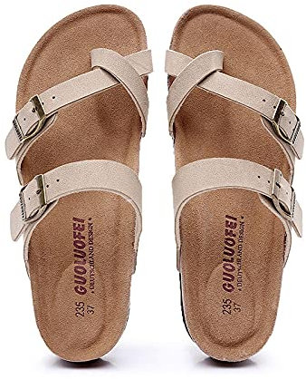 MLLM Antiscivolo Pantofole con Pantofole estive,Sand drafer da Uomo Antiscivolo, Coppia di Ciabatte da Uomo con Fondo Morbido-Beige_35,Uso Esterno Suola in Schiuma