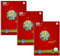 Staufen Ursus Style Collegeblock, 3 Stück, DIN A5, 5mm kariert, 160 Blatt, 4-fach Lochung, premiumweißes 70g/m² Recyclingpapier, Green
