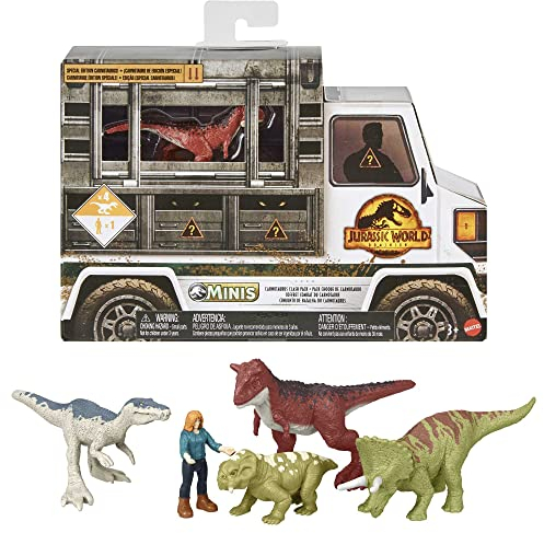 Jurassic World GWP72 - Dominion Mini-Figuren 5er Themen-Pack zum Film, freistehende Figuren mit authentischem Design, Sammlergeschenk für 3 Jahre und älter