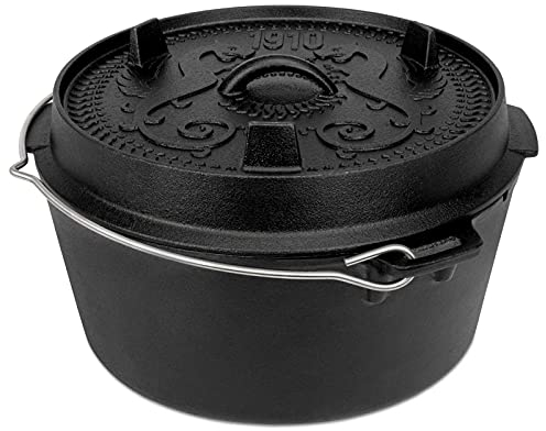 Petromax Dutch Oven ft9-t, planer Boden JUBILÄUMSEDITION, schwarz