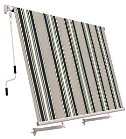 Mitepek Tenda da Sole a Caduta con Bracci L 245xH 245cm, Poliestere 280 gr/m² Riga Verde Fredi Goly