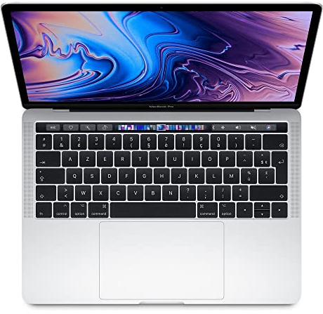 2019 Apple MacBook Pro Touch Bar with 2,4 Ghz Intel Core i5 (13-inch,8 Go RAM,256 Go SSD) Argent (Renewed)