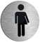 ALÚMADESIGNCO Modern Gender Neutral Toilet Sign - Non Binary Toilets Signs, Inclusive Bathroom Signage - Transgender Restroom Door Plate - Trans/Non-binary WC Room Plaque - 120 x 120 mm