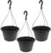 Cabilock 3 Stücke Blumenampel Pflanzampel Hängeampeln Hängender Blumentopf mit Haken Hängepflanztopf Pflanztopf Blumenkasten zum Aufhängen für Innen Außen Garten Balkon Terrasse