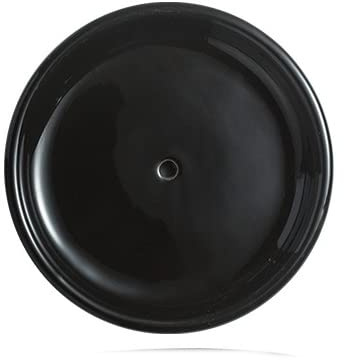 Round Self Draining Soap Dish, Small Ceramic Tray, Keep Soap Dry(Black) | Cute Jewelry Dish