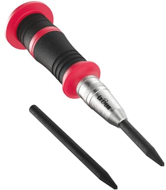 LABEAR 6-Inch Adjustable Auto Center Punch with S2 Steel Tip