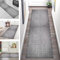 Teppich Läufer Flur Küche rutschfest waschbar Küchenläufer Korridor Tepiche Lang 50X300CM Grau Weiß Teppichläufer Matte Meterware Kücheteppich Schlafzimmer Wohnzimmer Flurmatten Breit 40-120cm