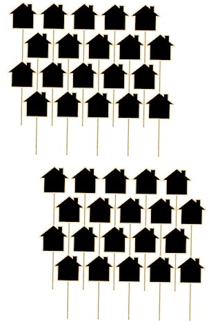 Amosfun 40 Stk Tafelgartenhersteller Kleine Tafelschilder Lebensmitteletiketten Für Partybuffets Hochzeitstafel Tafel-picks Tafel Aus Holz Tags Für Gartenpflanzen Zeichen Blumen Anlage