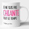 Lalasol Mug Femme Je Suis Chiante Cadeau Humour Drôle Rigolo Fun - Tasse Cadeau Femme Drôle Collegue Meilleure Amie Anniversaire Noël