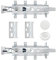 2 Sets of Concealed Invisible Kitchen Cabinet Hangers,Adjustable Wall Mounted Cabinet Holder