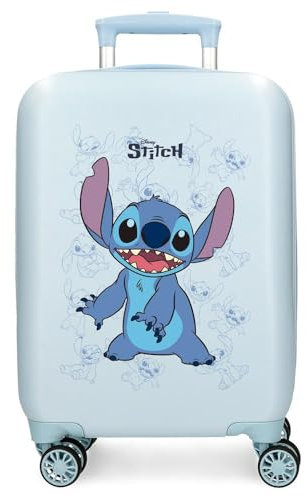 Disney Joumma Bags Happy Stitch valises de Cabine, Set de valises, Fabriqué en ABS, Un matériau Durable et léger, Fermeture à Combinaison latérale, Sacs à Dos d'école, Sacs à Dos pour Enfants,