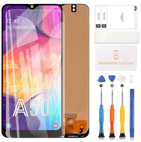 Pantalla LCD de repuesto para Samsung Galaxy A50, A505, SM-A505F, A505FD, A505A, A505U, pantalla LCD, sensor táctil, digitalizador, montaje de lente de cristal, kit de piezas de reparación sin sensor