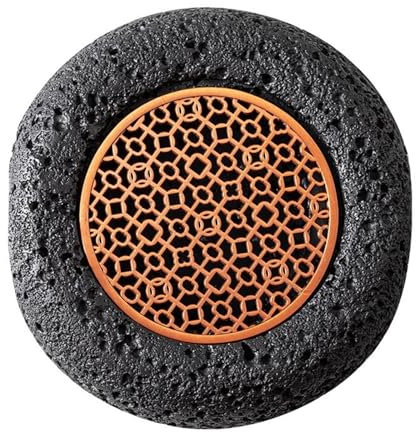 JKUHA Kreative Meteoriten-Planetenschale, molekulare Kochplatte aus Vulkangesteinsimitat, japanischer Sushi-Teller mit Trockeneisstimmung(17.5cm)