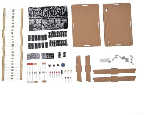 Lernen Sie mit dem DC Voltage kompatiblen digitalen Schaltungsuhr-Set (Teile + Gehäuse)