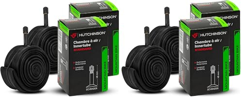 Hutchinson - Cámara de Aire - Estándar - Cámara de Aire - Resistencia y a Prueba de pinchazos - Bicicleta de Carretera - Válvula Presta y Schräder - Grosor 0,9 mm