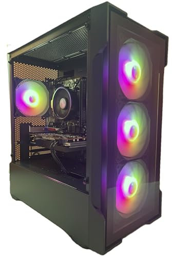 Tech-Replay Gaming PC - Ryzen 5 5600, RTX 2080 8GB Graphics Card, 16GB DDR4 Ram, 1TB NVME SSD, 4x ARGB Fans, WiFi, windows 11 computer