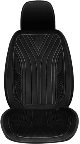 ISOYTERO Heated Car Seat Cover, Comfortable Fast Heated Seat Cushion with Full Back Support, Fire-Resistant & Temperature Adjustable Car Warmer, Non Slip Universal for Winter Hea