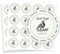 GOMAKERER 320 Pcs Quail Farm Fresh Eggs Stickers, 5cm Round Unwashed Eggs Carton Labels Sticker PET Adhesive Egg Packaging Stickers for Box Container Carton Farm Supplies